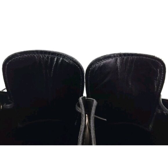 COMME des GARCONS HOMME PLUS Pointed Toe Leather Loafers 24 US 6 Black CDG New - Picture 7 of 9